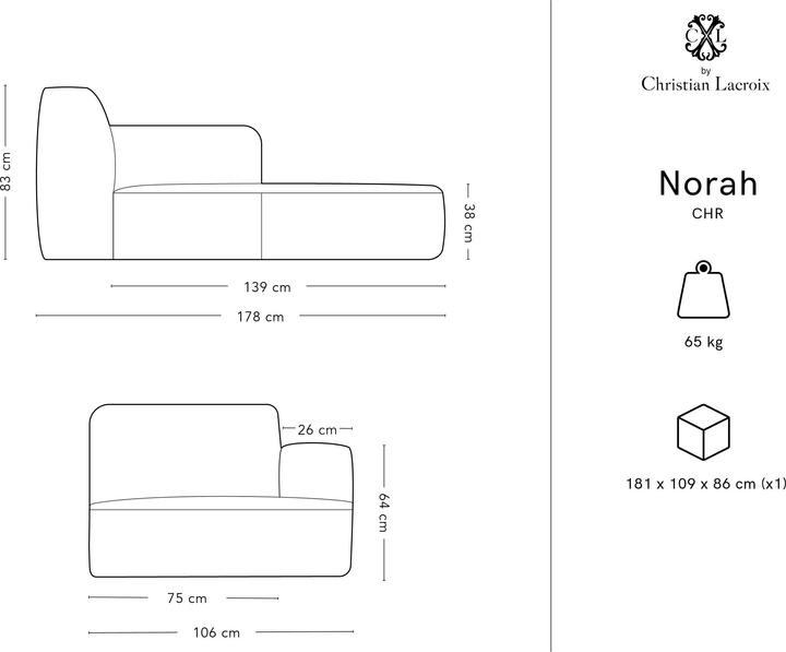 Actual product image CXL by Christian Lacroix Norah (Chaise longue)