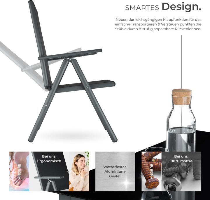 Image du produit tectake Salon de Jardin (150 cm)