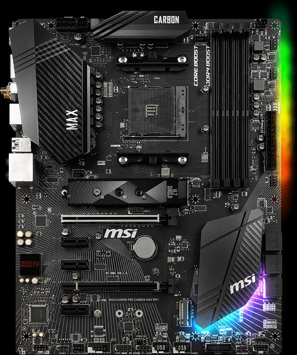 MSI B450 Gaming Pro Carbon Max Wifi (AM4, AMD B450, ATX)