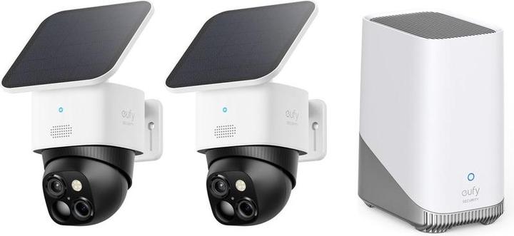 Actual product image eufy Security SoloCam S340 - 360â ° Outdoor camera 2 Pack + Homebase 3 - Bundelvoordeel