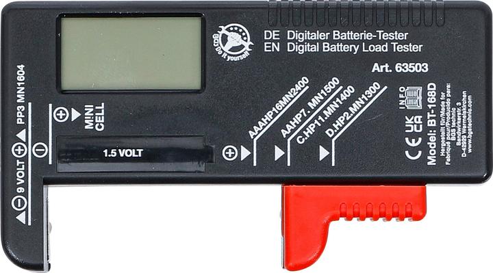 Actual product image BGS Digital Battery Load Tester | 1.5V / 9V