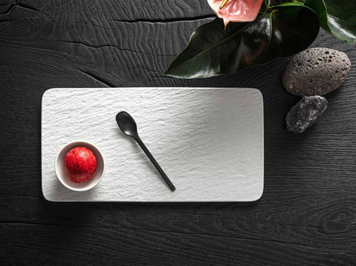 Actual product image Villeroy & Boch Rectangular serving platter Manufacture Rock blanc
