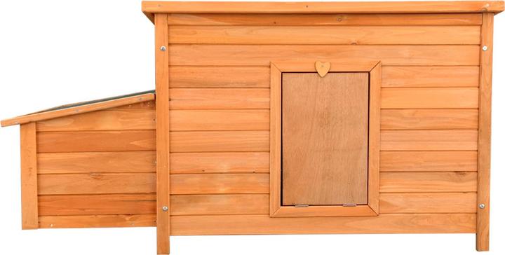 Immagine prodotto Wiltec Pollaio 1360x740x700mm pollaio in legno vassoio per escrementi tetto a falde isolato