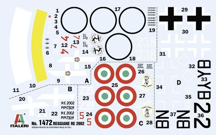 Immagine prodotto 1:72 Reggiane Re.2002 Ariete