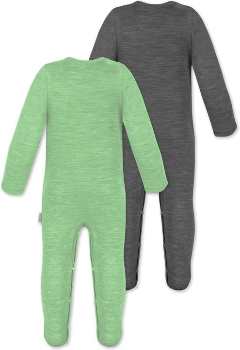Immagine prodotto Normani Confezione da 2 pezzi di tutina MERINO baby merino "Levin" - 9413 (56)