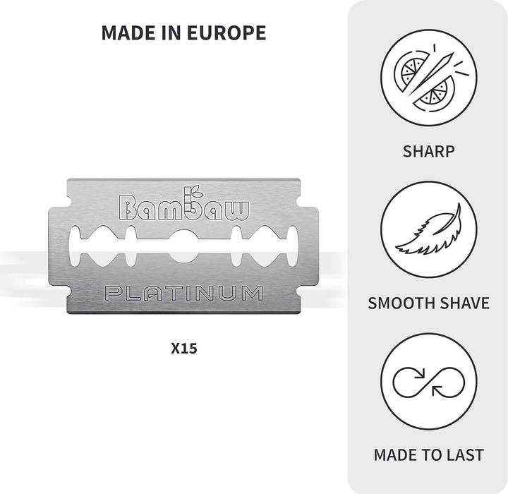 Actual product image Bam Baw Bambaw gift shaving set black 4 pieces