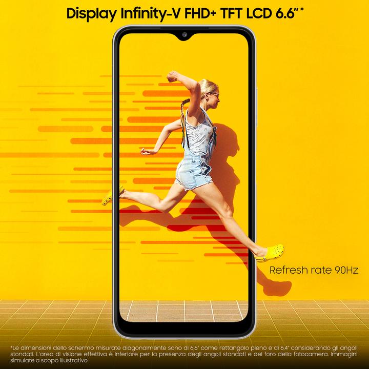 Actual product image Samsung Galaxy A22 5G EU (64 GB, White, 6.60", Dual SIM, 2 Mpx, 5G)