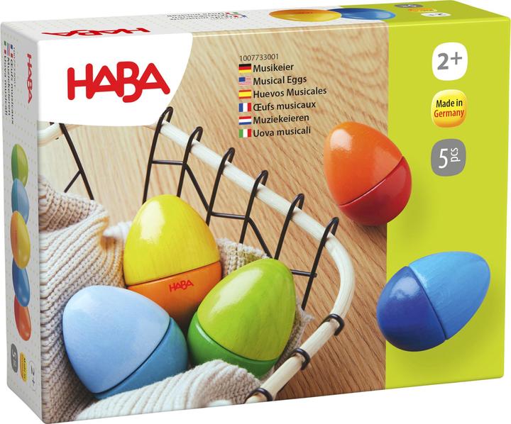 Produktbild Haba Musikeier (Deutsch, Französisch, Italienisch, Englisch, Niederländisch)