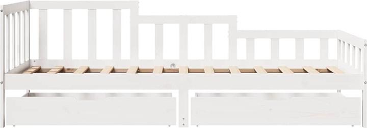 Immagine prodotto VidaXL Letto da giorno Letto per ospiti Divano letto Divano letto cassetti 90x190cm in legno massiccio (90 x 190 cm)