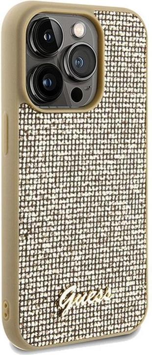 Image du produit Guess GUHCP14LPMSDGSD iPhone 14 Pro 6.1" złoty/gold hardcase Disco Metal Script (Apple iPhone 14 Pro)