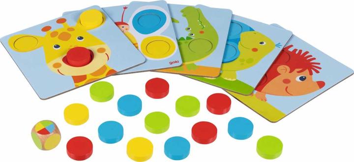 Actual product image Goki My first colour sorting game (French, German, Italian, English)