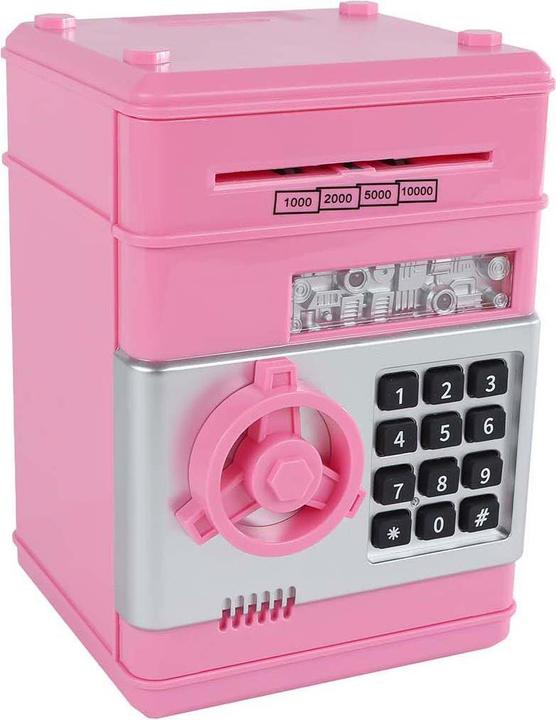 Actual product image Geldtresor mit Geheimcode Pink, 19,5cm