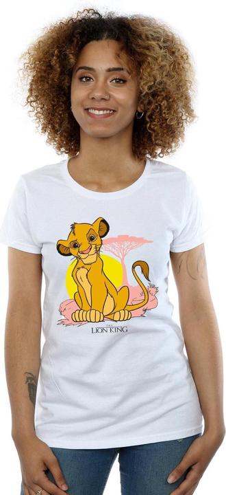 Actual product image Disney Womens/Ladies The Lion King Simba Pastel Cotton T-Shirt (XXL)