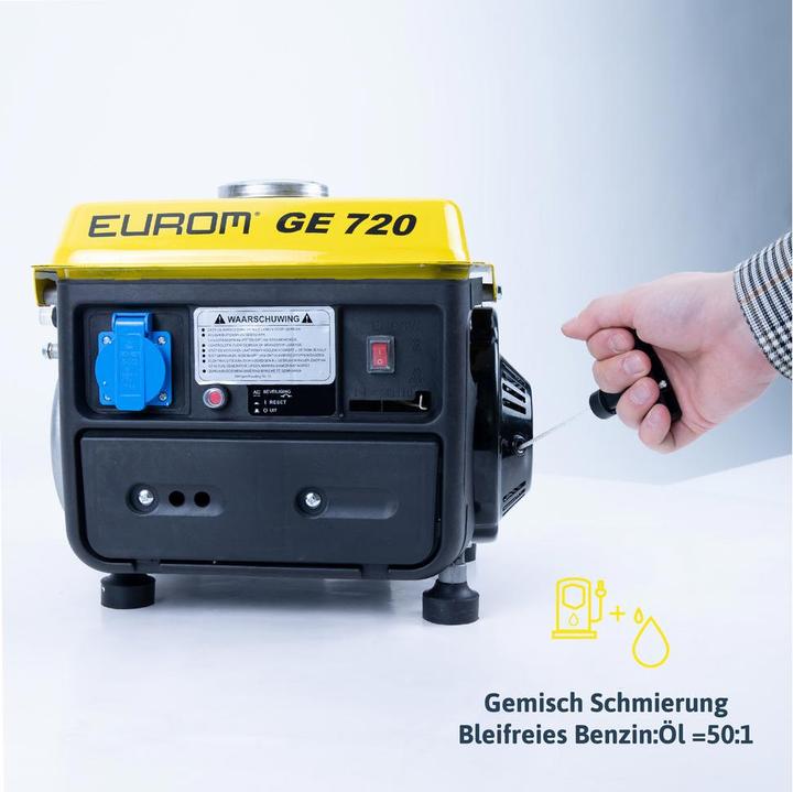 Produktbild Eurom Stromerzeuger GE720 (650 W, 4.20 l)