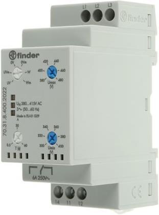 Actual product image Finder Voltage monitoring relay 380-415V ac,3P
