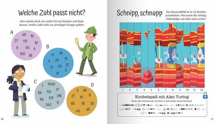 Produktbild Mein MINT-Spass-Buch: Knifflige Logikrätsel für Kinder (Deutsch, Dagmar Brenneisen, Gareth Conway, William Potter, 2022)
