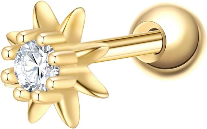 Produktbild Glanzstücke München Damen Ohrstecker Blume Sterling Silber - 37352 (Sterling Silber)