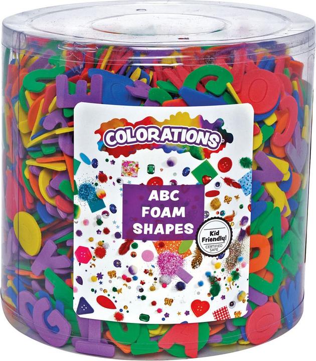 Immagine prodotto Colorations Lettere ABC in schiuma in un secchiello, 2208 pezzi.