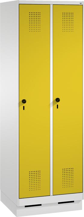 C+P Wardrobe S 3000 Evolo, compartment width 30 cm, with plinth (60 cm, 195 cm)