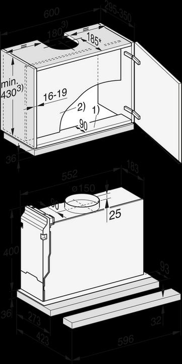 Actual product image Miele DAS 4620 (Flat-screen hood)
