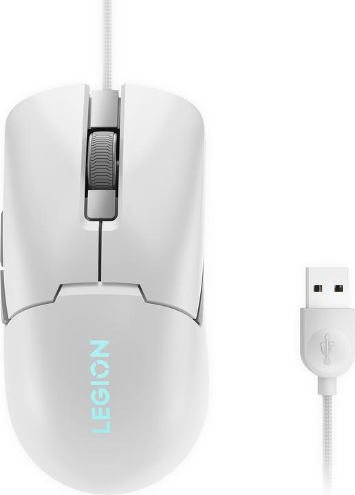 Immagine prodotto Lenovo Accessori mouse da gioco Legion M300s RGB (bianco ghiacciaio) (Cablato)