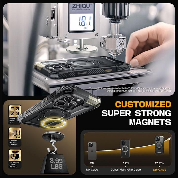 Produktbild Supcase Ub Grip Mag Magsafe Iphone 16 Pro Max Black (Apple iPhone 16 Pro Max)