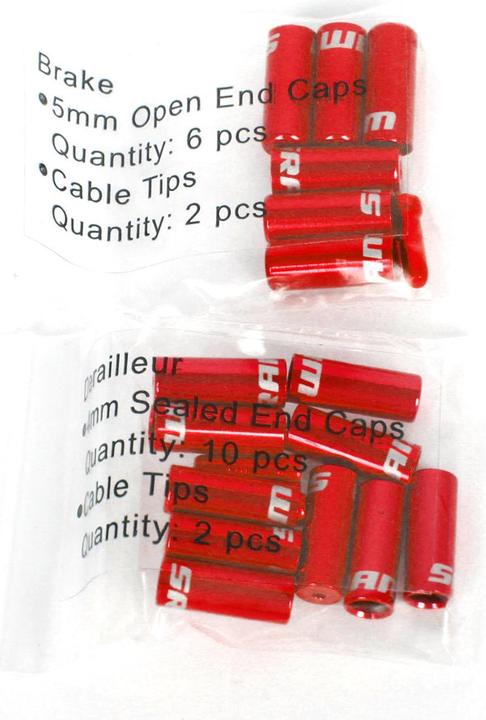 Actual product image Sram Ferrule Kit, Aluminum includes Shift 4.0mm Qty 10, Br