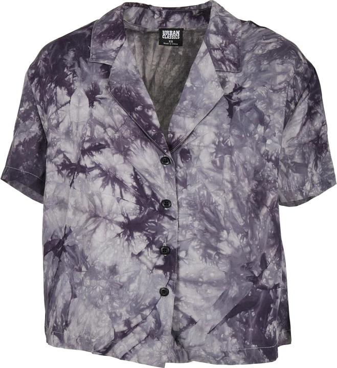 Urban Classics Ladies Viscose Tie Dye Resort Shirt (S)