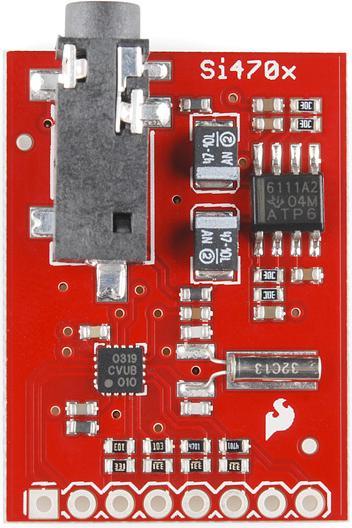 Image du produit SparkFun Carte d'évaluation pour le tuner FM Si4703 (Module radio, Récepteur)