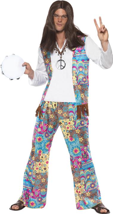 Actual product image Smiffys Flower Power Hippie Men Costume (M)