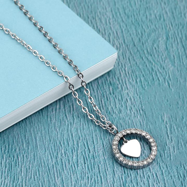 Immagine prodotto La Petite Story Collana con cuore d'amore (Acciaio inossidabile, 40 - 45 cm)