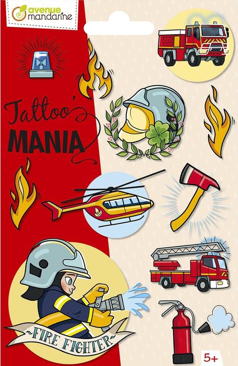 Produktbild Avenue Mandarine Tattoo Set Tattoo Mania Feuerwehr