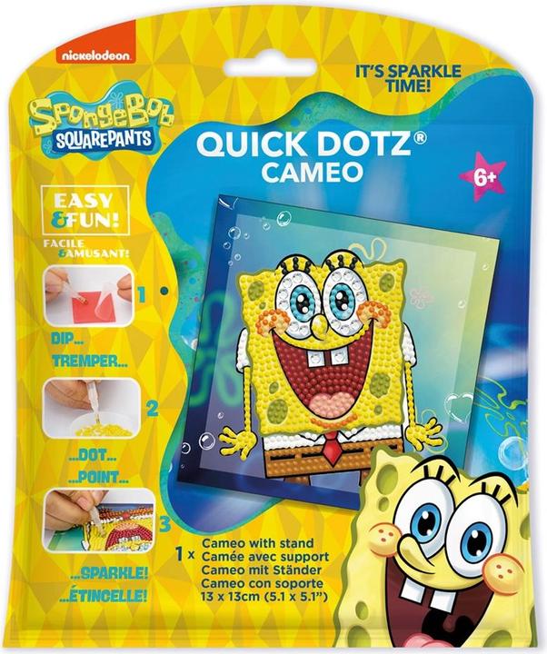 Actual product image Diamond Dotz Diamond Painting SongeBob surprise