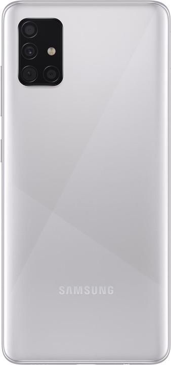 Produktbild Samsung Galaxy A51 (128 GB, Haze Crush Silver, 6.50", Dual SIM + SD, 48 Mpx, 4G)