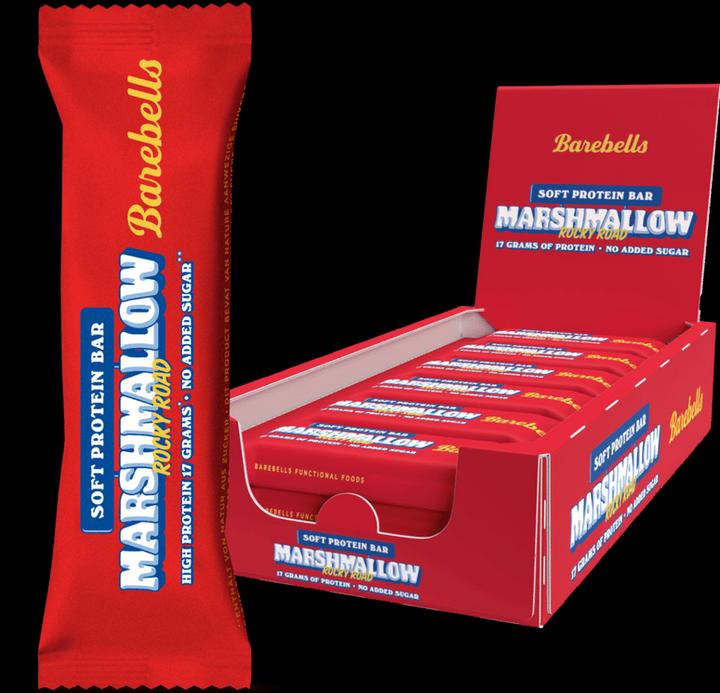 Actual product image Barebells Soft Protein Bar - Marshmallow Rocky Road Box of 12 bars (Marshmallow Rocky Road, 12 pcs., 660 g)