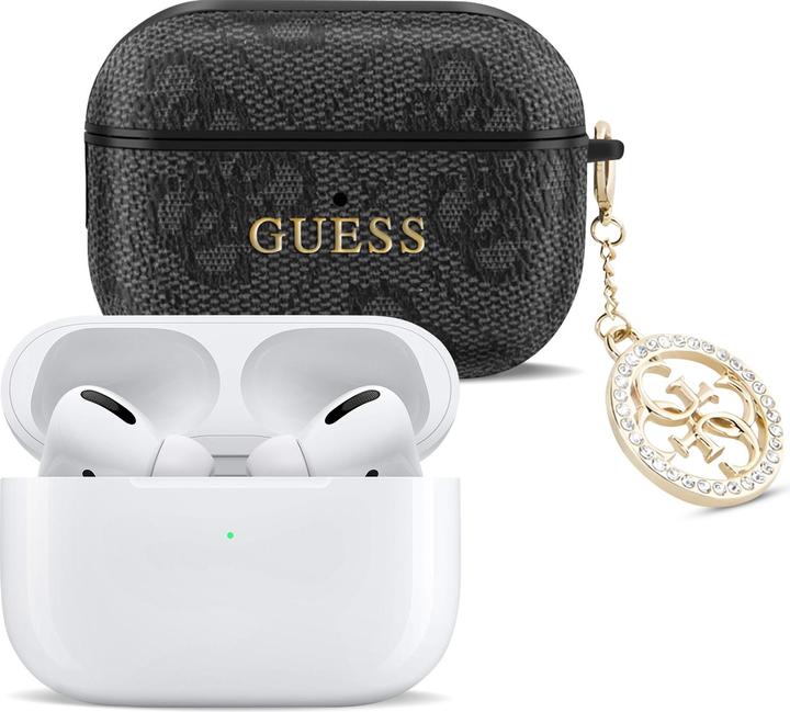 Immagine prodotto Guess Custodia per Airpods Pro 4G Script con ciondolo scintillante con strass (Manicotto per cuffie)