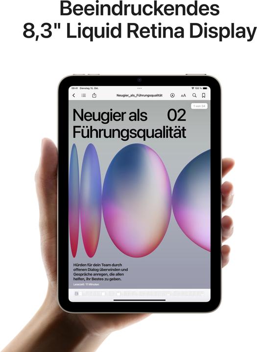 Actual product image Apple iPad mini (2024) (5G, 8.30", 128 GB, Purple)