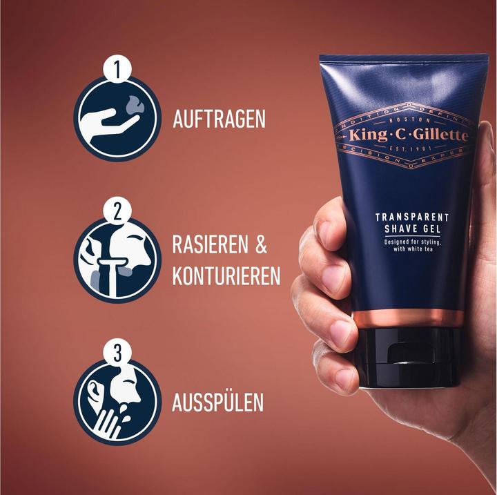 Produktbild King C. Gillette Bartkonturen-Rasiergel (150 ml, Rasiergel)