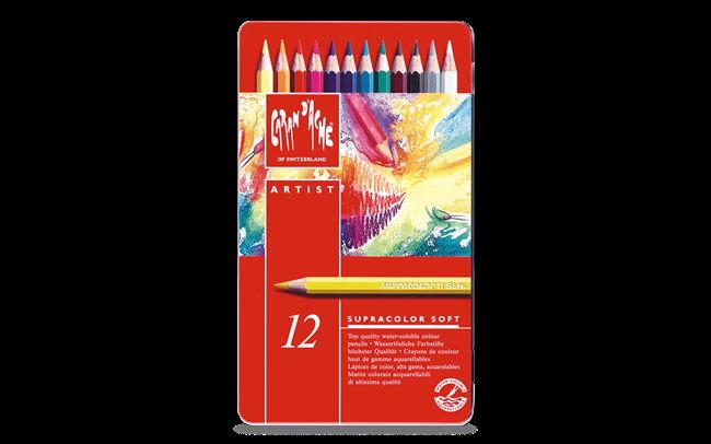 Produktbild Caran d'Ache Supracolor Aquarelle Metallschachtel (Mehrfarbig, 12 x)