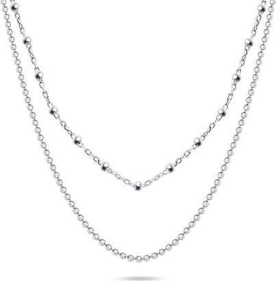 Brilio Silver - Fashion Double Silver Necklace NCL103W