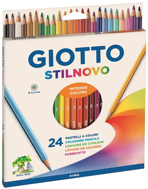 Giotto Coloured pencils Stilnovo cardboard box multicoloured, 24 pieces (Multicoloured, 24 x)