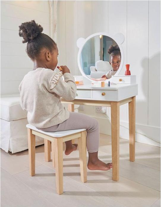 Produktbild Tender Leaf Toys Schminktisch mit Hocker (60 x 16.5 x 96 cm)