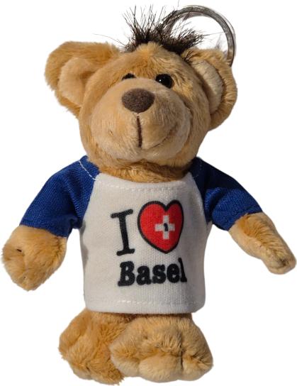 Produktbild CreaDiva Plüsch Bär Schlüsselanhänger - I like Basel