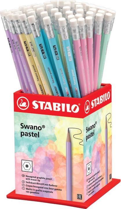 Image du produit STABILO Plomb pastel Swano. Disp de 72 (HB, 72 x)