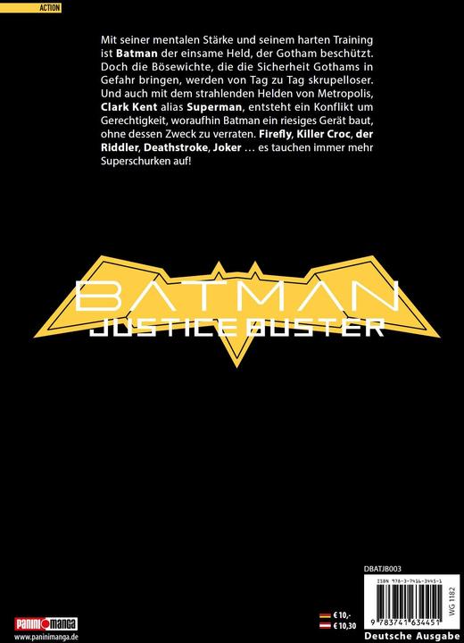 Immagine prodotto Panini Batman Justice Buster (Manga) 03 (Tedesco, Tomohiro Shimoguchi, Eiichi Shimizu, Martin Gericke, 2024)