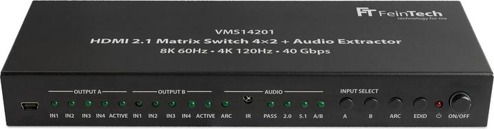 Produktbild FeinTech HDMI 2.1 Matrix Switch 4x2 Umschalter