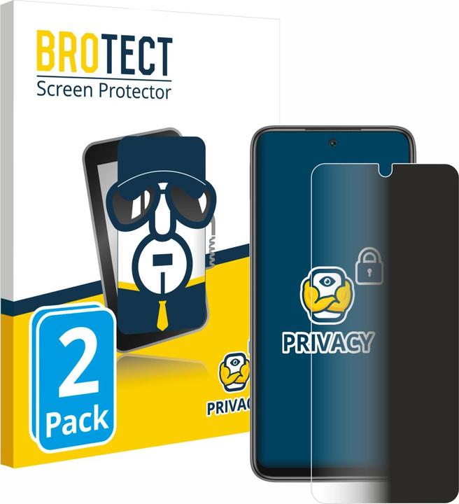 Produktbild BROTECT Sichtschutzfolie Anti-Spy Privacy Folie Blaulicht-Schutz (2 Stück, Xiaomi Redmi 10)