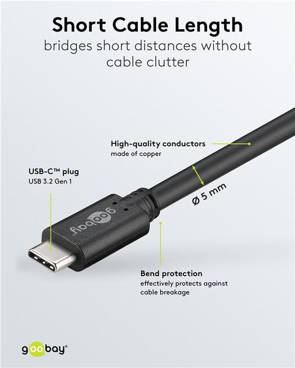 Image du produit S-Conn USB C – USB C (1 m, USB 3.1, 60 W)