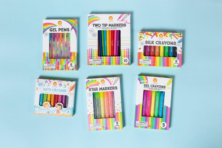 Produktbild Tiger Tribe Gelkrijtjes - Neon - 5 stuks (Mehrfarbig, 5 x)