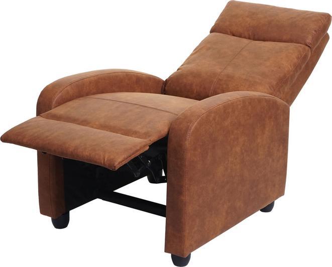 Produktbild Swisshandel24 Fernsehsessel HWC-F76, Relaxsessel Sessel Liegesessel, Liegefunktion verstellbar Stoff/Textil vint